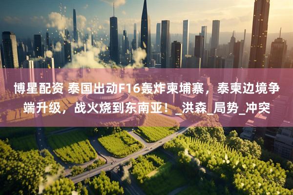 博星配资 泰国出动F16轰炸柬埔寨，泰柬边境争端升级，战火烧到东南亚！_洪森_局势_冲突