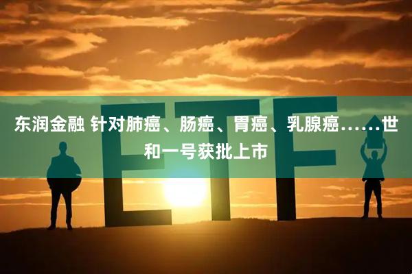 东润金融 针对肺癌、肠癌、胃癌、乳腺癌……世和一号获批上市